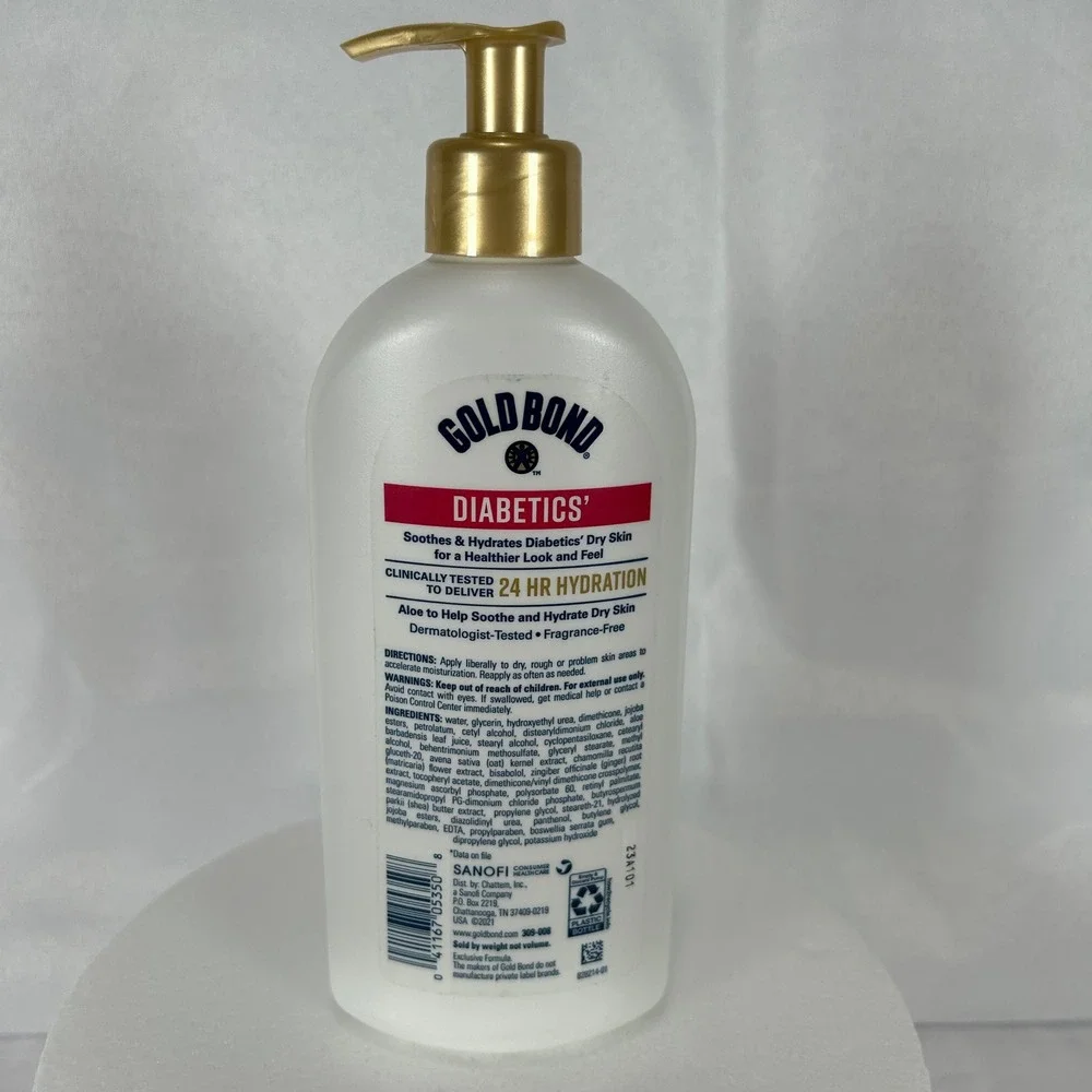 Gold Bond Diabetics Dry Skin Relief Body Lotion with Aloe 13oz Pump Bottle